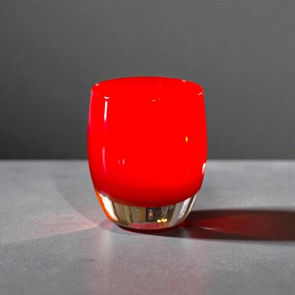 Glassybaby Seattle Sunset Red Candle Holder - Picture 2 of 6